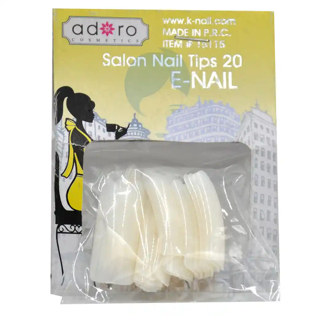 Adoro Uñas Postizas E-nail Natural X 20und