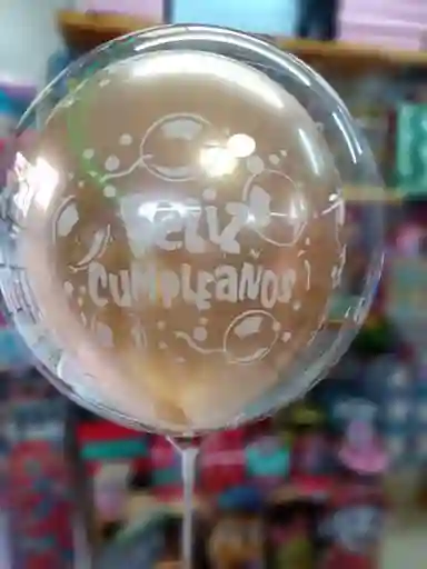 Globo Burbuja Feliz Cumpleaños