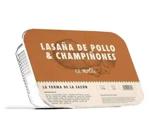 Lasaña De Pollo Y Champiñones X350gr El