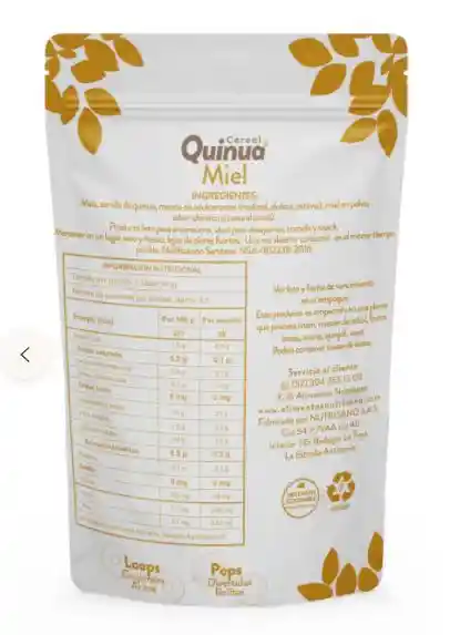Cereal Quinua Loop Mielx100g Nutrisano