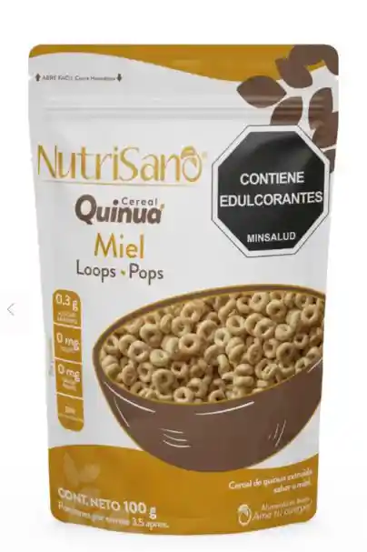 Cereal Quinua Loop Mielx100g Nutrisano