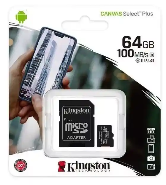 Memoria Microsd Micro Sd Kingston 64gb Clase 10 Original