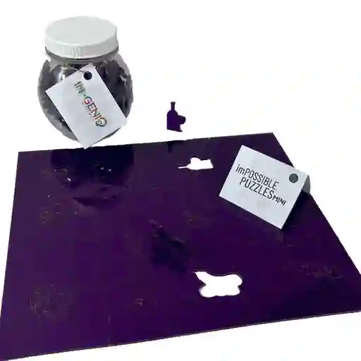 Rompecabezas Mini Impossible Puzzle Purple (morado) 100 Piezas