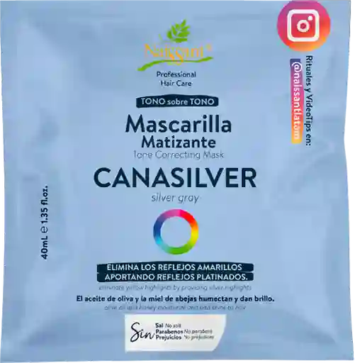 Naissant Mascarilla Matizante Cana Silver X40g