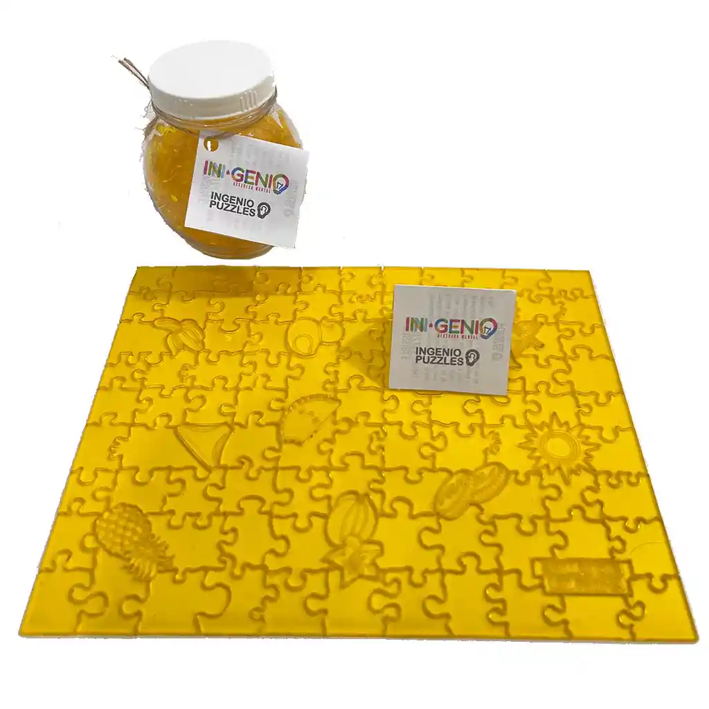 Rompecabezas Mini Impossible Puzzle Amarillo (yellow) 100 Piezas