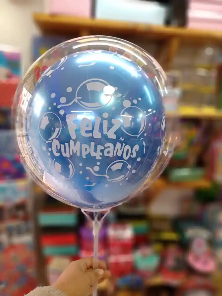 Globo Burbuja Feliz Cumpleaños