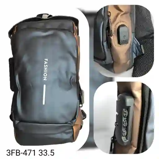 Bolso Anti Robo Con Usb Y Clave