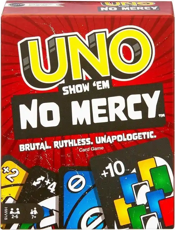 Juego De Mesa Uno No Mercy Para Diversión Familia