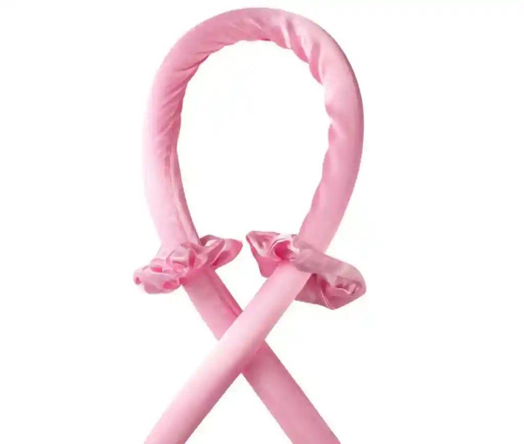 Rulos Sin Calor Color Rosa