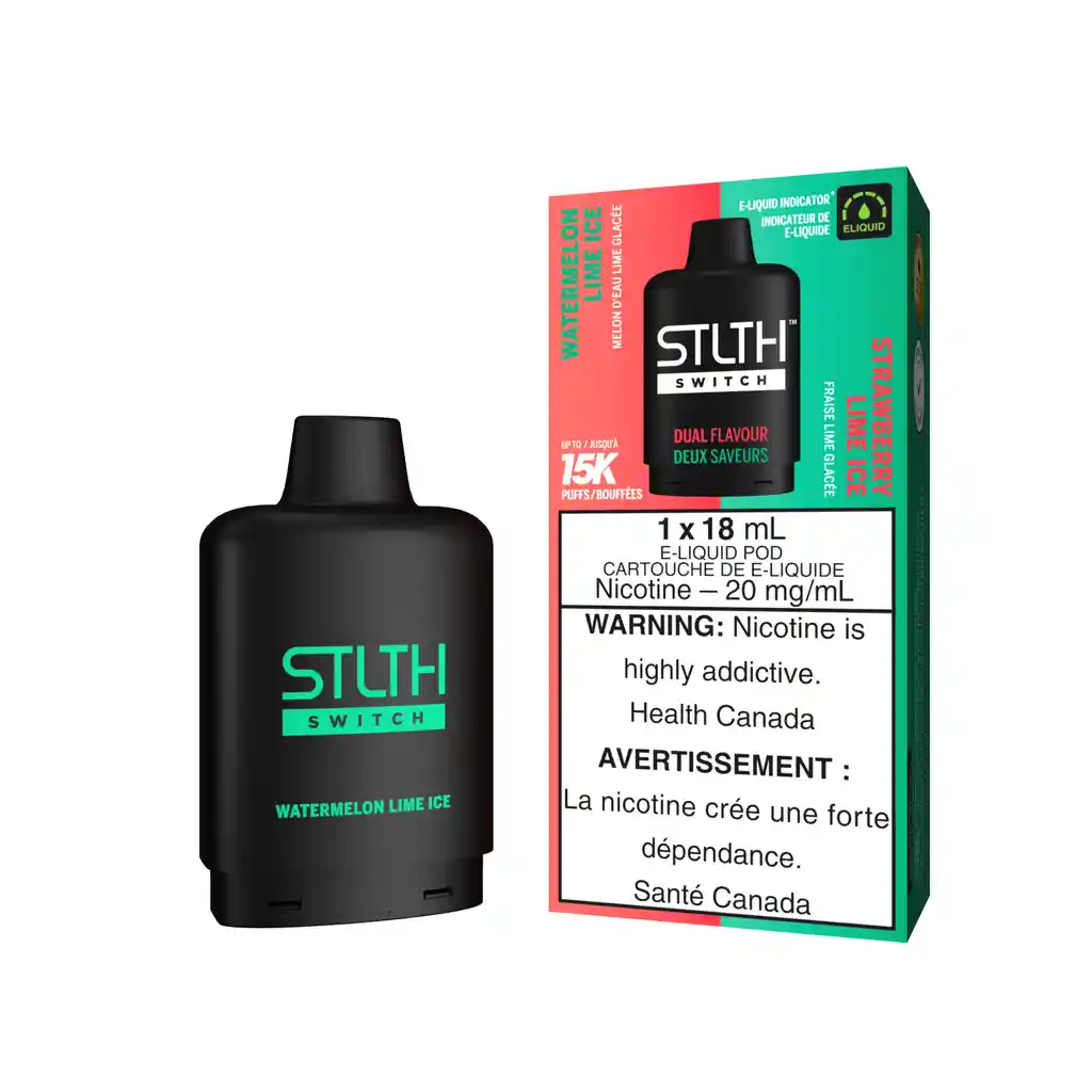 Stlth Loop Switch Watermelon Lime Ice / Strawberry Lime Ice Pod 15000 Puff