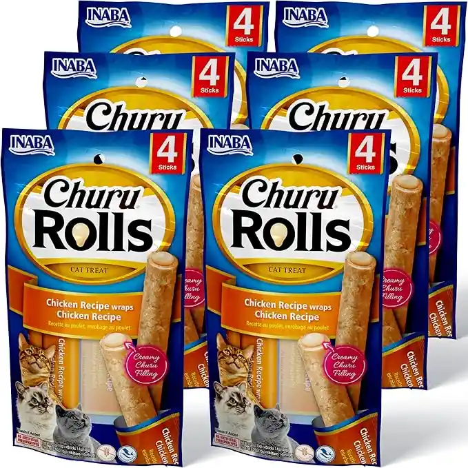 Churu Gato Rolls Pollo Churu Cat Rolls Churu Para Gatos Chiken