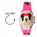 Reloj Niños Digital Minnie Mouse Niña Luces Spinner Infantil