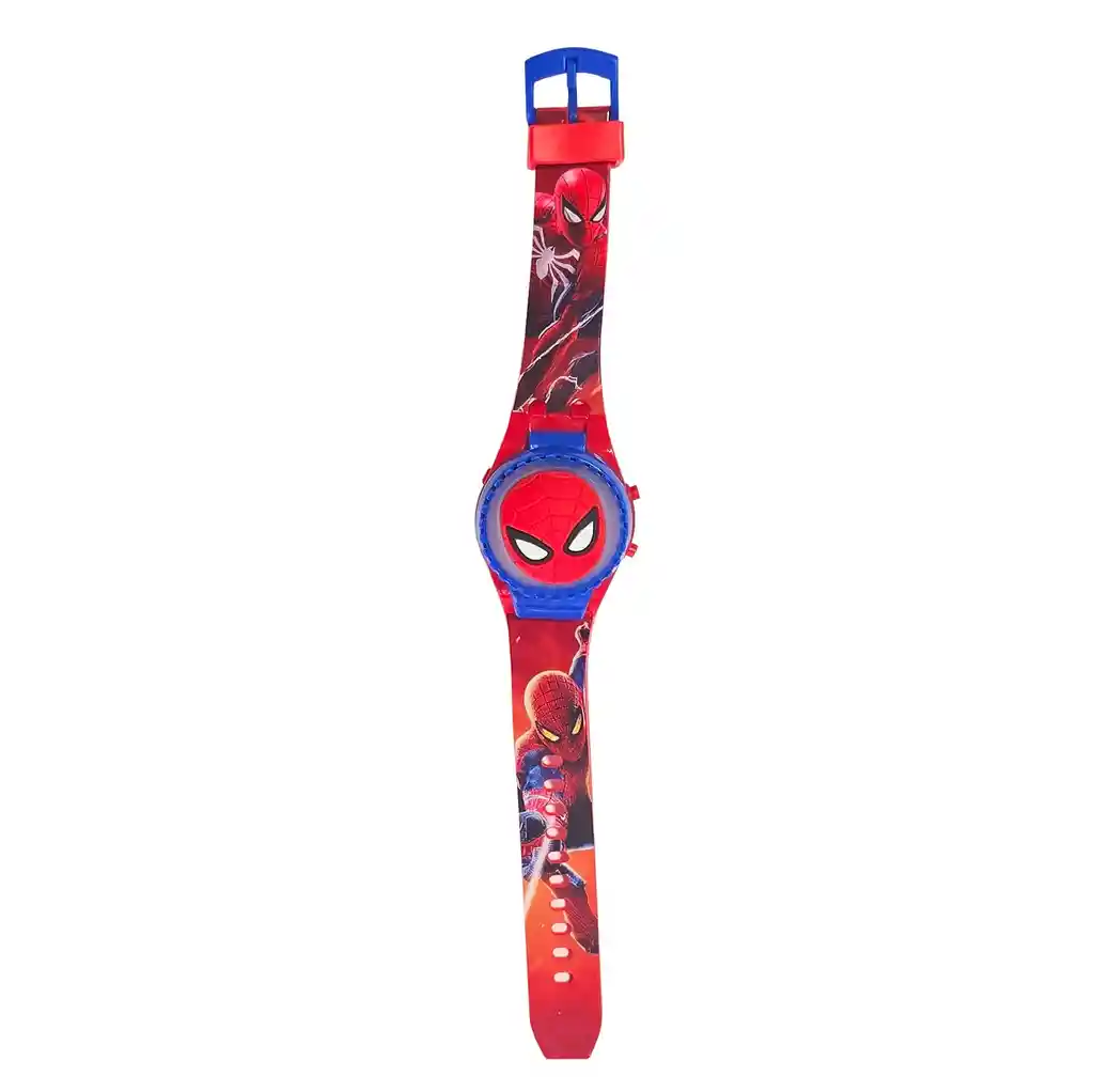 Reloj Niños Digital Spiderman Araña Luces Spinner Infantil