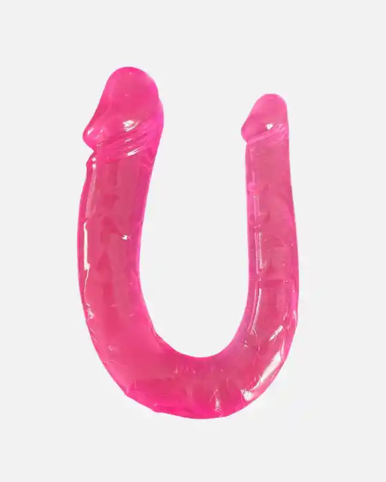 Dildo Doble Penetración Con Forma U 32cm Mateo
