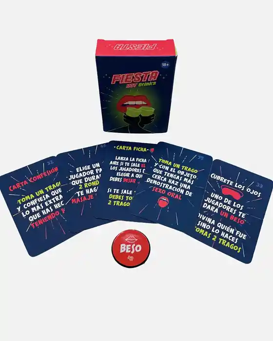 Juego Erótico De Cartas Fiesta Hot Drinks Para Beber Licor