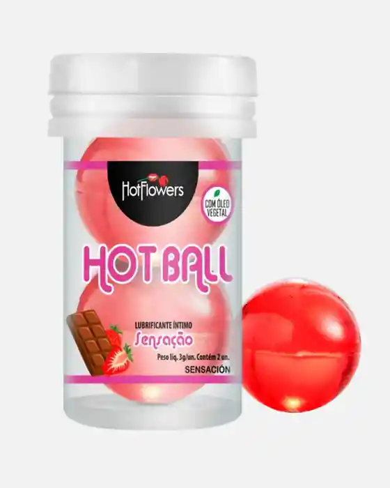 Lubricante Íntimo Hot Ball Hot Flowers Aroma Chocolate