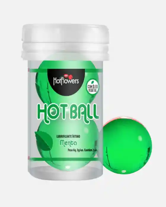 Lubricante Íntimo Hot Ball Hot Flowes Aroma Menta