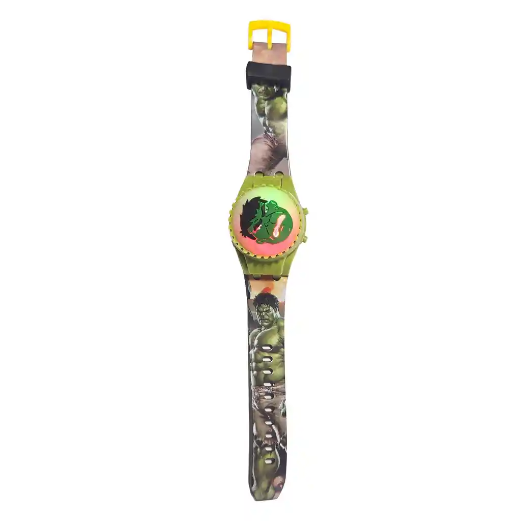 Reloj Niños Digital Hulk Luces Spinner Tapa Infantil Regalo