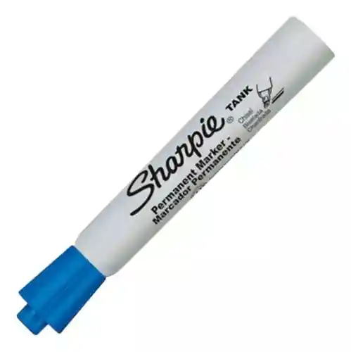 Sharpie Marcador Tank Permanente Grueso Azul