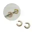 Aretes Candongas Caracol Chunky Doradas