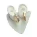 Aretes Candongas Caracol Chunky Doradas
