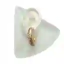 Aretes Candongas Caracol Chunky Doradas
