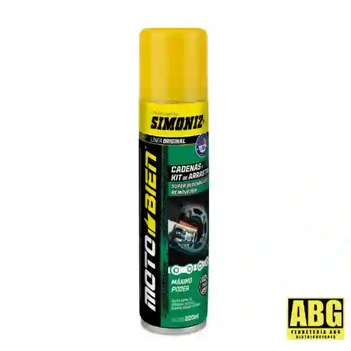 Limpiador Super Desengrasante De Cadena Y Kit De Arrastre Simoniz X220ml