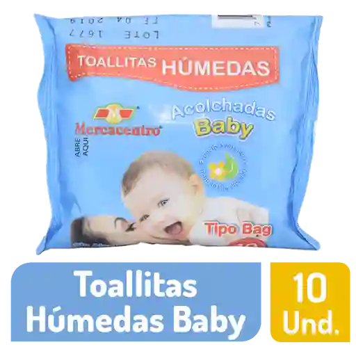 Toallitas Mercacentro Baby Humedas 10 Und