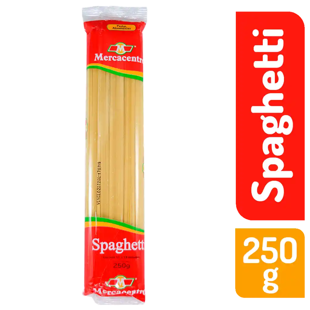 Pasta Mercacentro Spaghetti 250 G