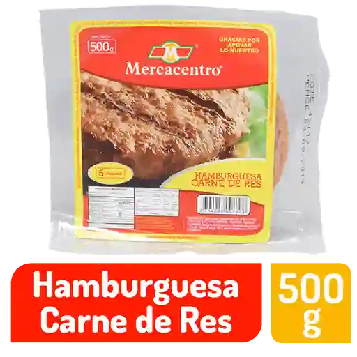 Hamburguesa De Res Mercacentro 500 G