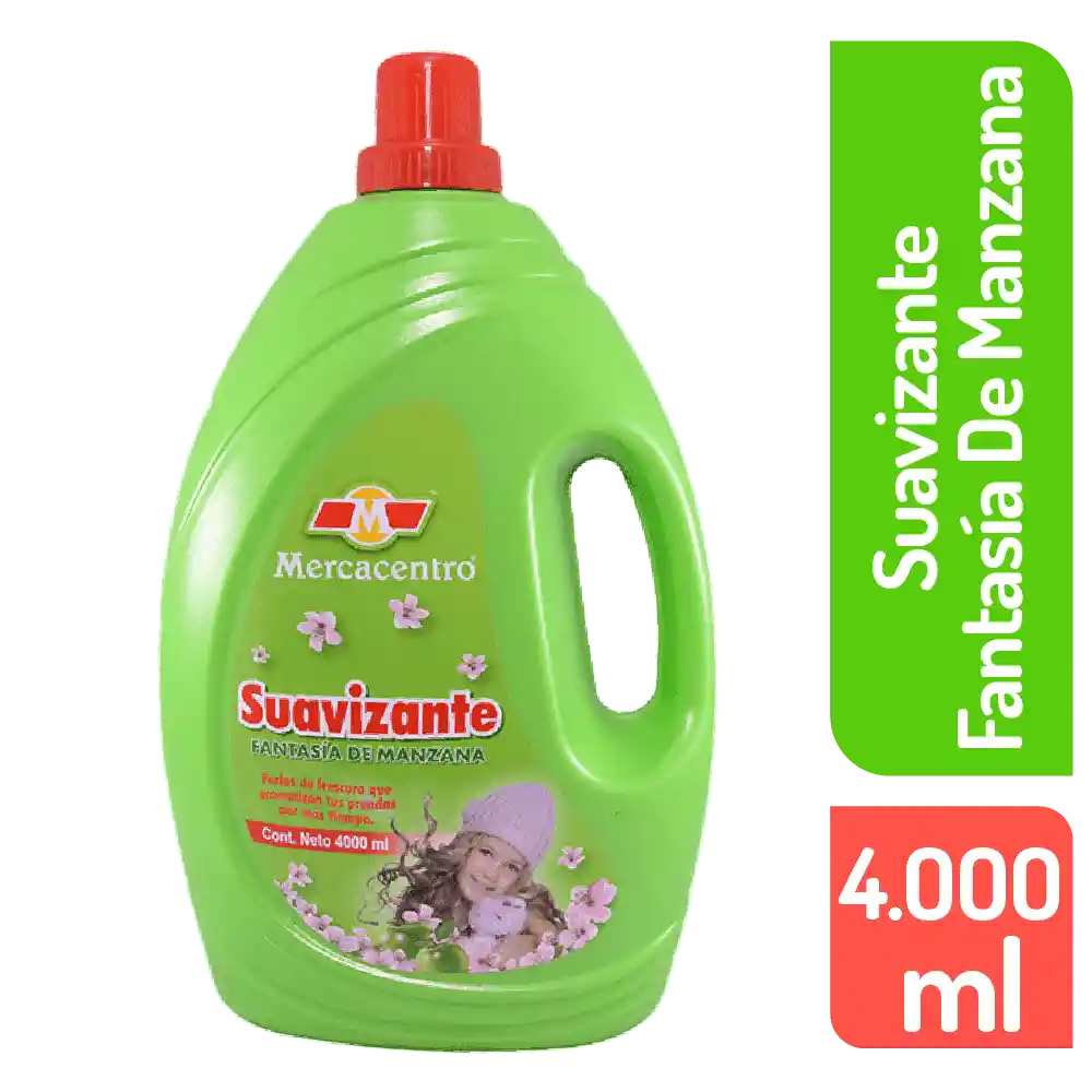 Suavizante De Ropa Mercacentro Fantasía De Manzana 4000 Ml