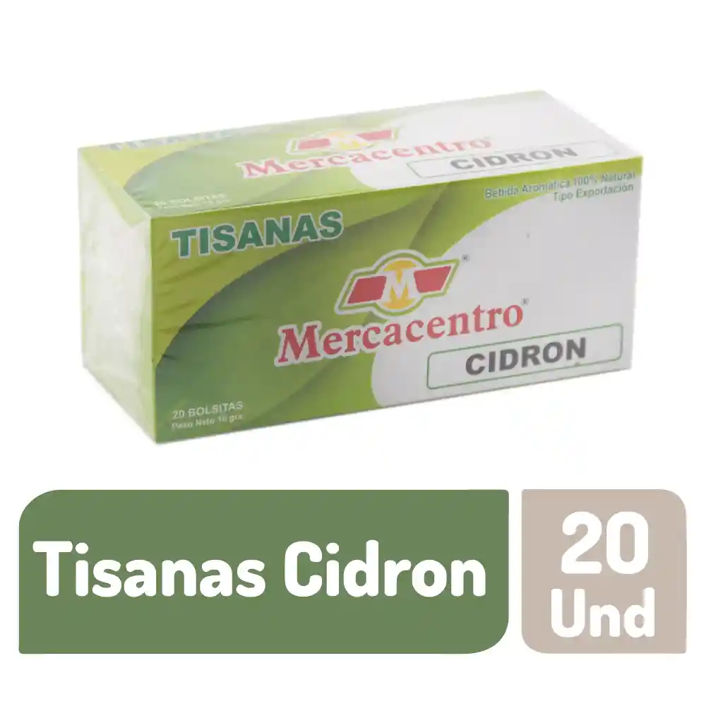 Tisanas Mercacentro Cidron 20 Und