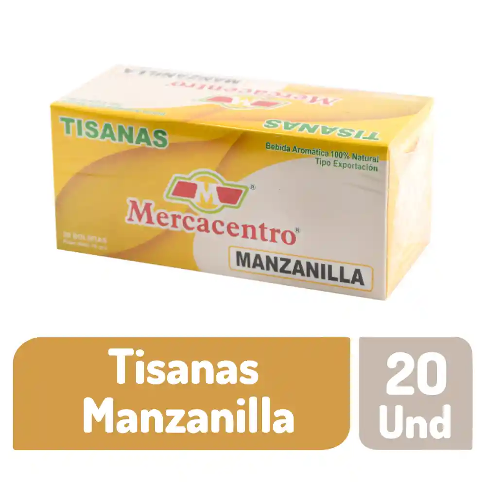 Tisanas Mercacentro Manzanilla 20 Und