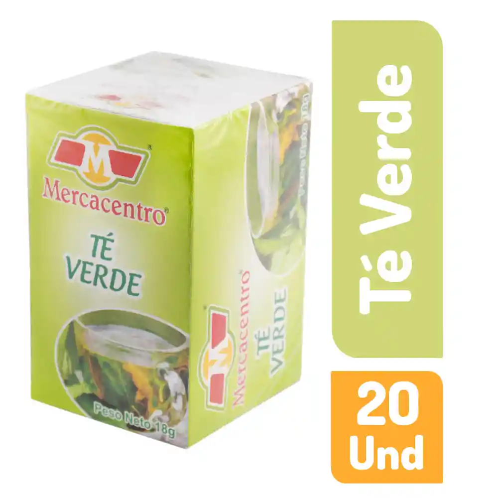 Té Verde Mercacentro 20 Und Verde