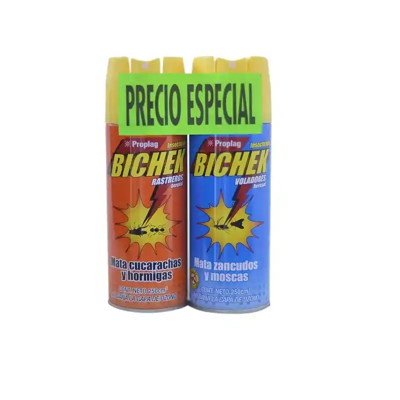 Bichek Rastreros + Voladores Aerosol2 X 250 Ml