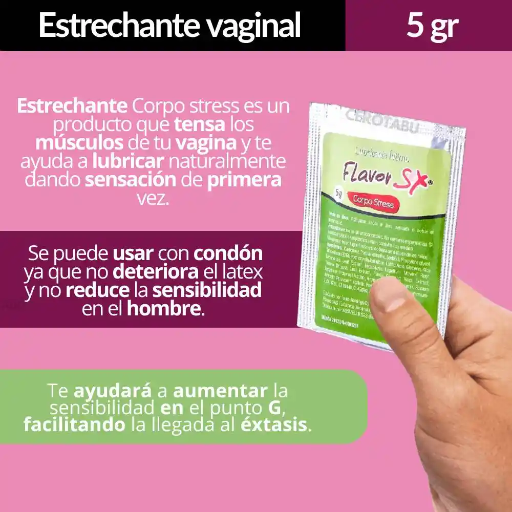 Kit X3 Lubricante Comestible + Estrechante + Retardante