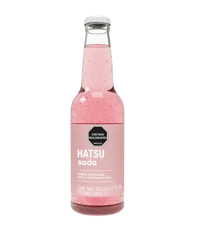 Soda Hatsu Frambuesa Rosas 300 Ml