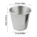 Vasos De Aluminio 30ml X12 Cocteles Helados 3.5oz Metálicos