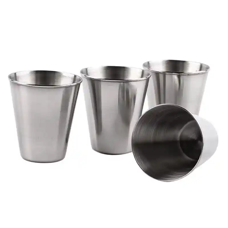 Vasos De Aluminio 30ml X12 Cocteles Helados 3.5oz Metálicos