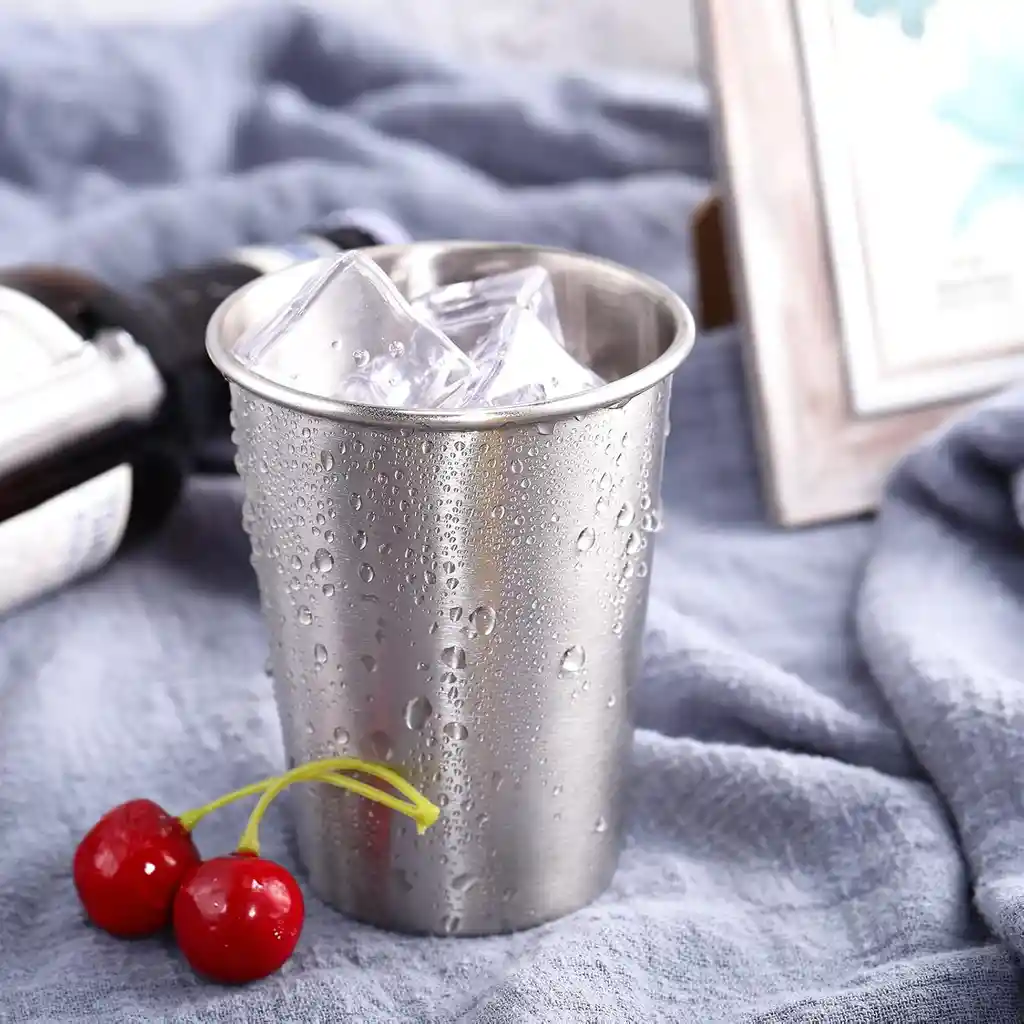 Vasos De Aluminio 30ml X12 Cocteles Helados 3.5oz Metálicos