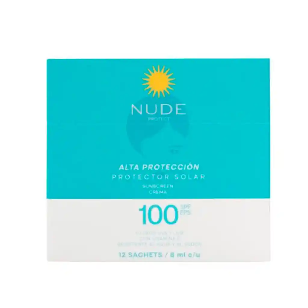 Nude Protector Solar En Crema 100 X 8ml