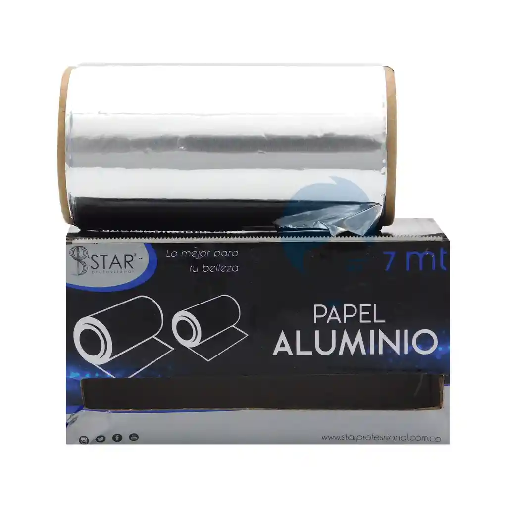 Star Papel Aluminio X 7mts Ref 600