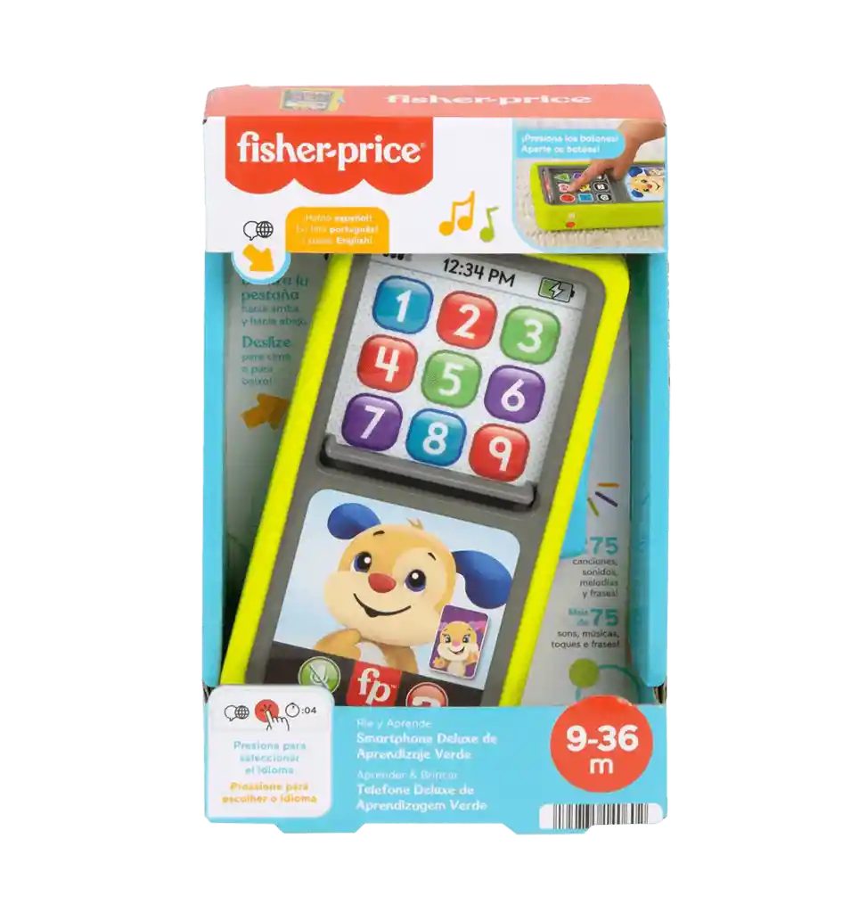 Telefono Smartphone De Aprendizaje Verde - Fisher Price