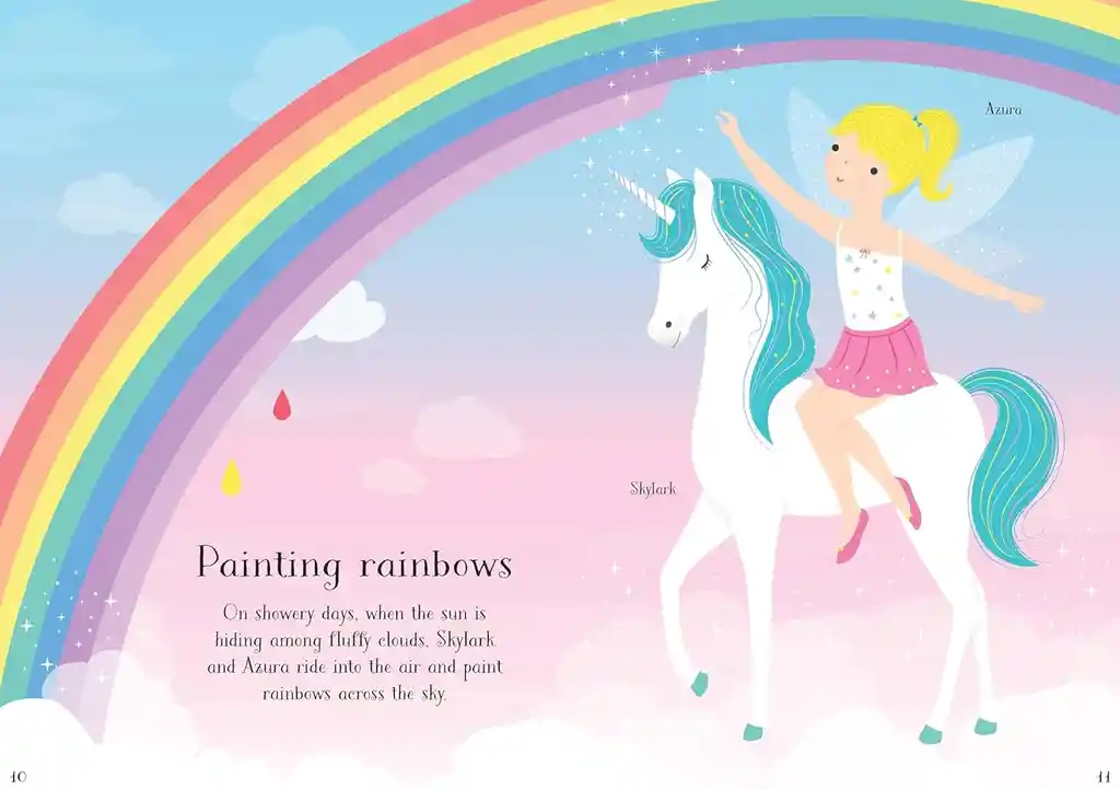 Libro Didáctico Diseño De Unicornios Stickers Para Niñas
