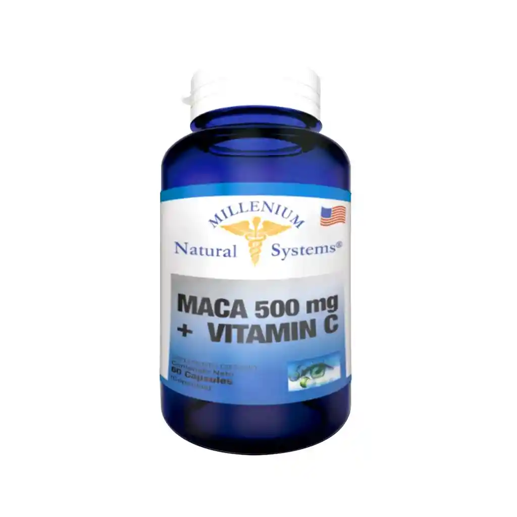 Maca 500 Mg + Vitamina C X 60 Capsulas