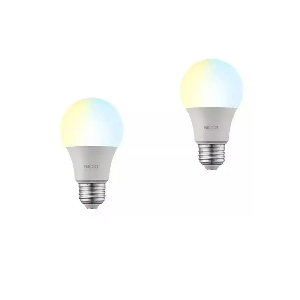 Nexxt Home 2 Unidades Smart Led Bulb Blanco Graduable 110v