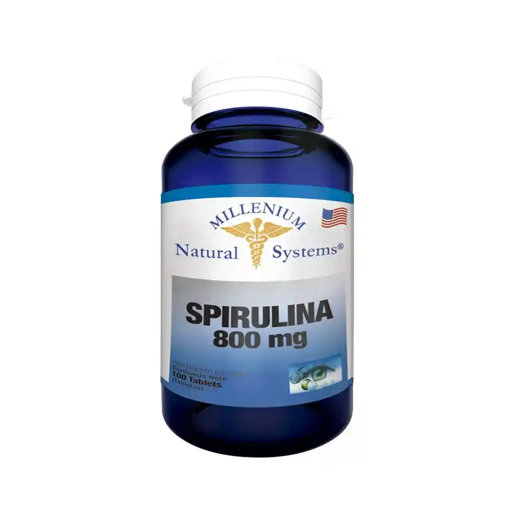 Spirulina 800 Mg X 100 Tabletas