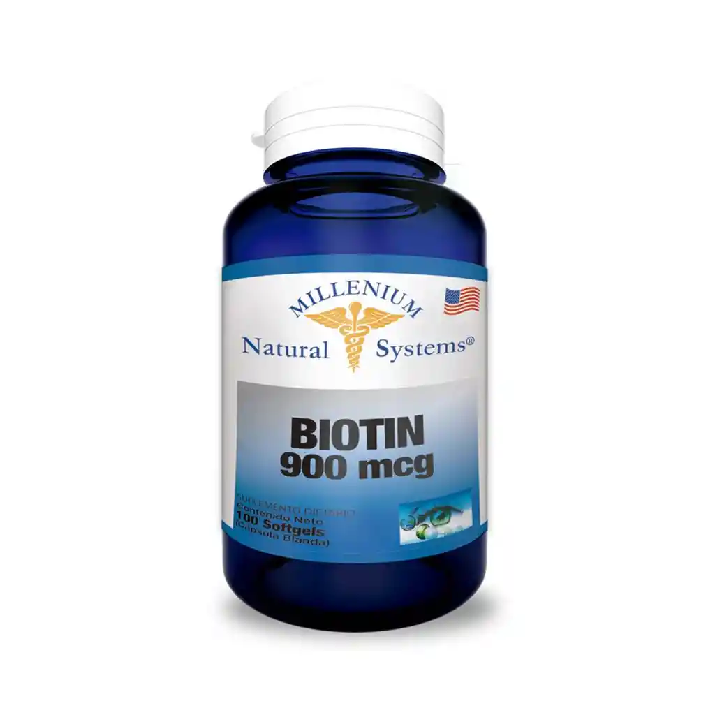 Biotina 900 Biotina 900 Mcg X 100 Softgeles