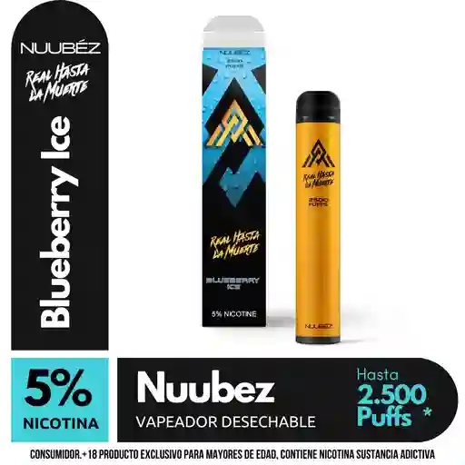 Vape Nuubez Blueberry Ice 2500 Puffs 5%