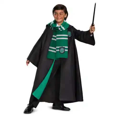 Disfraz Harry Potter Para Niño Túnica Gryffindor 5 Piezas Verde Capa Cosplay Halloween